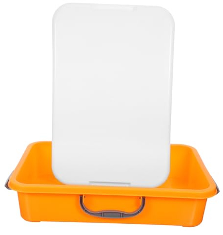 UPKOCH Vaschetta Sabbia Portatile con Manico e Sigillato Sandbox in Plastica per Organizer per Giochi Educativi e Interazione Genitore-figlio