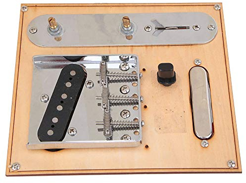 RiToEasysports Ensemble de Micros de Guitare, Style Rétro Chaud, Balance de Volume, Accessoires de Guitare, Laiton chromé Noir pour les Amateurs de Musique (chrome noir)