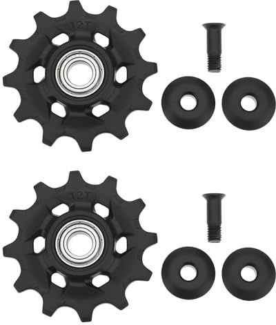 SG Store Lot de 2 Poulies de Dérailleur Arrière de Vélo 11 Vitesses 12 Dents Compatible avec SRAM XX1/XO1/GX