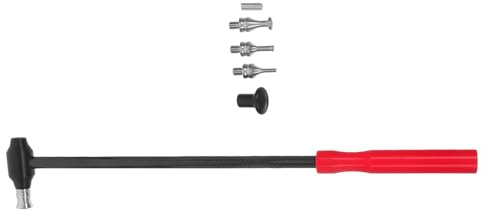 UKCOCO Martillo de Reparación para Abolladuras Coche Rojo Resistente y Compacto Kit Extracción sin Pintura Herramienta Automoción Compatible para Múltiples Vehículos Fácil Uso y