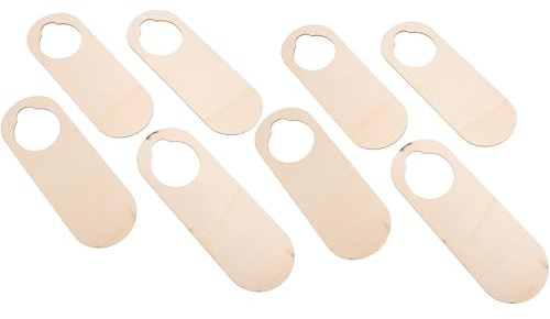 WRITWAA Lot de 10 Panneaux Suspendus en Bois Naturel, Plaques à Personnaliser pour Porte, Décoration Intérieure Artisanale Maison Bureau