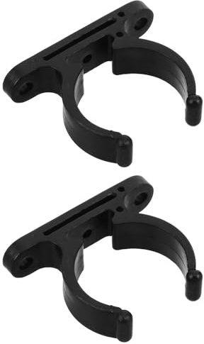 jojofuny 2pcs Shelf Link Clip Port Pipe Clamp Black Nylon Sturdy Easy Installation Reliable Marine Hardware for Yacht and Boat Use