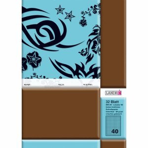 10 x Landre Schulheft A4 32 Blatt 80 g/qm 4-Fach gelocht Lineatur 40 kariert