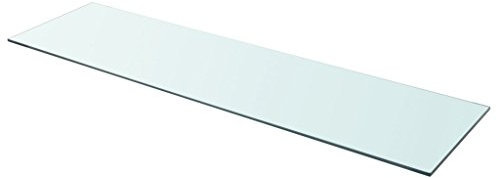 Festnight Ersatzteile Glas Regalboden Glasboden Glas Einlegeboden Max. Tragf?higkeit 15 kg 110 x 30 cm Transparent