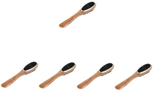 TENDYCOCO 5pcs Solid Wood Shoe Brush Shoe Polish Brush Shining Bristle Carpet Cleaner s Dedusting es Pregnant Horn s Cleaning es Suit Saddle