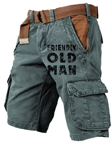 SRZYMJ Kurze Sporthose Herren Herren Boxershorts Kurze Arbeitslatzhose Herren Cargo Shorts Schwarz Kurze Freizeithose Grün Chino Shorts Herren Herren Shorts Baumwolle XL