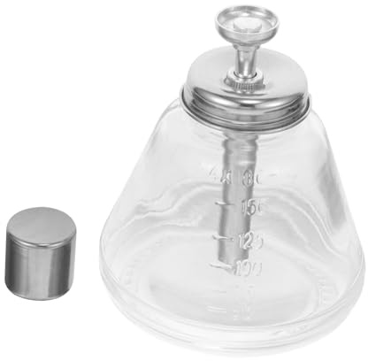 Hemobllo Flacone Per Nail Art Pressato in Vetro e Alluminio Da Viaggio, Bottiglia Ricaricabile Portatile Per Solvente Unghie Bocca Larga, Contenitore Pratico Per Liquidi Di Pulizia Quotidiana