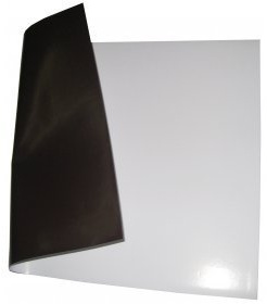 Feuille magnétique A4 (21 x 29,7 cm), epaisseur 2 mm, blanche non imprimable | 123-magnet