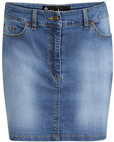 TTC Denim Stretch Mini Skirt Stone wash Mini Skirt 8 10 12 14 16 18 Di