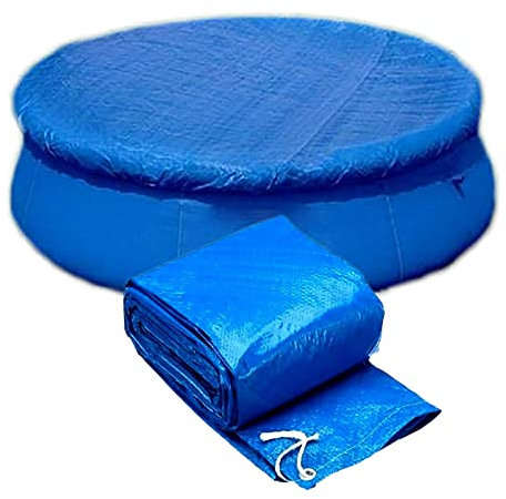 Round Swimming Pool Cover,8FT 10FT 12FT 15 FT Outdoor Hot Tub Cover for Family Inflated Swimming Pools Ground Pools,457cm