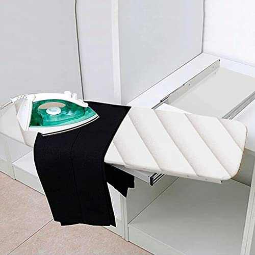 Tablas de planchar Tabla de planchar plegable extraíble, giratoria 180°, mesa de planchar retráctil con cubierta resistente al calor para ahorrar espacio Giratoria ( Size : 37.4x11.81x3.54inch )