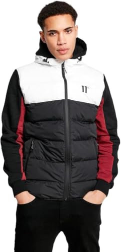 ELEVEN DEGREES Chaleco PANELED BLOCK PUFFER - Negro / Blanco (XL)