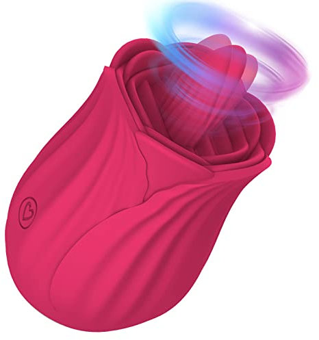 LYAMais Zunge Vibrator, Vibratoren für Sie Klitoris und G-punkt mit 10 Stoßfunktions,Nippel Klitoris Stimulator Massager Erotische,wiederaufladbar & wasserdicht Adult Sex Toys für Frauen Paare