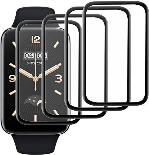 Msiall [4 Piezas Protector de Pantalla Compatible con mi Band 7 Pro, Resistente a los arañazos, Sensible al Tacto, sin Burbujas, fácil aplicación, película esmerilada, Cobertura Total