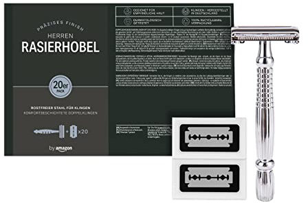 by Amazon Men's Double edge classic razor with blades