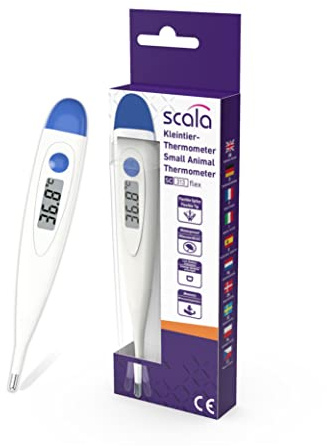 scala SC 313 flex Haustierthermometer mit flexibler Spitze für eine besonders sanfte Messung für kleine Säugetiere wie Hunde, Katzen und Hamster