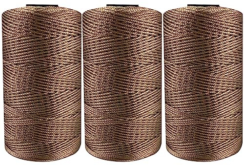 3 Stuck Makramee Garn 1,5 mm Baumwollgarn Makramee Makramee-Schnur Baumwoll Bastelschnur Baumwollgarn Zum Häkeln Macrame Cord für DIY Handwerk Basteln Wandbehang Blumenampel Traumfänger