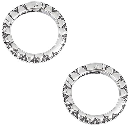 UNICRAFTALE 2 Stück 15 mm Feder-O-Ringe Schlüsselringschnalle Karabiner- und Schlüsselanhängerringe Metall Schnappverschlüsse Runde Spring Gate Ringe