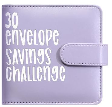 30-Tage-Umschlag-Challenge-Ordner, Haushaltsbuch mit Geldumschlägen, Umschlagbinder für die Cash Saving Challenge, Geldorganisator mit transparenten Geldumschlägen für Zuhause, Schule, Reisen, Geschäf