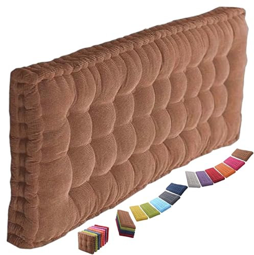 uyeoco 8-10cm Dickes Bankauflage Bankkissen, Sitzkissen Bank Sitzauflage Innen Outdoor, Gute Qualität Waschbare Gartenbank Auflage, Rechteck Sitzkissen Groß Für Stuhl Boden Bürostuhl(4@,40x150cm)