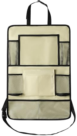 Organizer per sedile auto, organizer multifunzionale per auto, organizer per sedili posteriori, pratiche tasche in rete, borsa per auto per tazze d'acqua, giocattoli per bambini, cibo, cachi