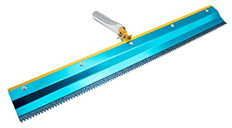 Herramienta de Mano Acero Inoxidable con Muescas escobilla, Cemento autonivelante Suelo Engranaje Rastrillo construcción Mano 3/5/8mm (3mm)