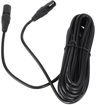 Beufee Microphone à col de Cygne, Microphone à condensateur D38, Microphone d'ordinateur avec câble XLR à 6,35 mm pour Diffusion de conférence