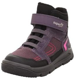 Superfit Mars - Stivali da neve Gore-Tex, leggermente foderati, colore: Viola/Rosa 8500, 34 EU, viola rosa 8500, 34 EU