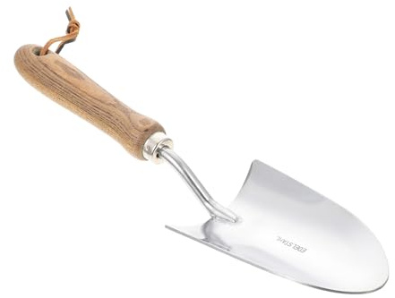 Sosoport Garten Transplantationswerkzeuge Edelstahl Umpflanzkelle mit Glatter Oberfläche Ergonomisch Leicht für Gartenarbeit