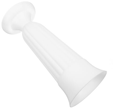 TOYANDONA Vase à Fleurs de Cimetière en PP Blanc, Structure Stable et Résistante, Porte-Fleurs pour Tombe, pour Cérémonies Funéraires et Mémorials