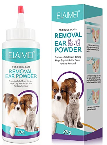 Onznoz Canker Pulver Für Hundeohren, Hundeohren Reiniger, Hundeohren Pulver Zur Haarentfernung, Schnell Wirkendes Ohr Pulver, Vorbeugung Von Ohrinfektionen Bei Hunden, Behandelt Ohrgeruch 30G (2pcs)