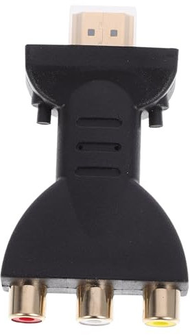 Lurrose Adapter to Video Converter Audio Adapter for Dvd Home Video Projector Compatible Rca to