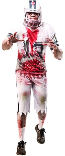 Rubies Official Adult Zombie American Football Player Costume, Size Large Halloween