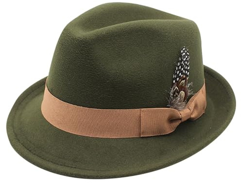 Trachtenhut Damen Herren Unisex Oktoberfest Hut Traditioneller Hut Bayerischer Filzhut für Bierfest und Mottoparty, Jägerhut, Kopfbedeckung Mütze Volksfest Oktoberfest Halloween Hippie Rock