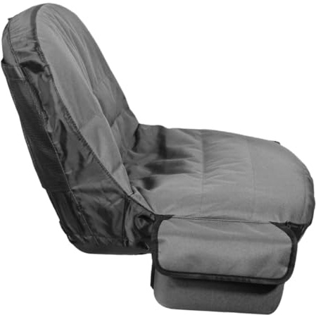 FUNOMOCYA Funda para Asiento de Cortacésped de Oxford Protector Resistente para Tractor sin Brazos con Bolsa de Almacenamiento Accesorio para Cortacésped de Exterior