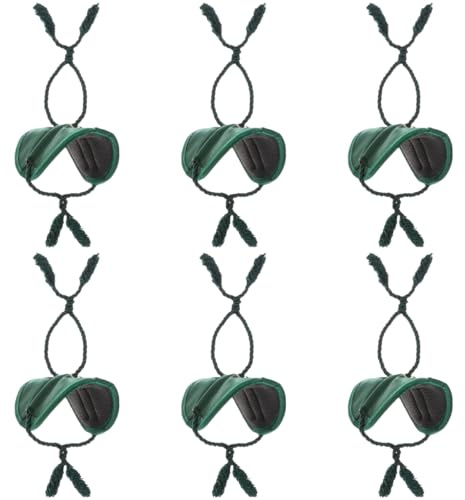 Staircase Garland Hanger | 6 Pieces Railing Ties | Railing Protection Christmas Wreath Tie | Holiday Garland Ties for Banister Protective Padded Prevent Scratches Christmas Decoration