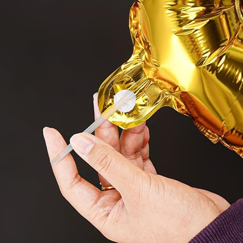 Lot de 2 pailles soufflantes transparentes pour ballons en aluminium légers, durables et réutilisables, outil de décoration de fête