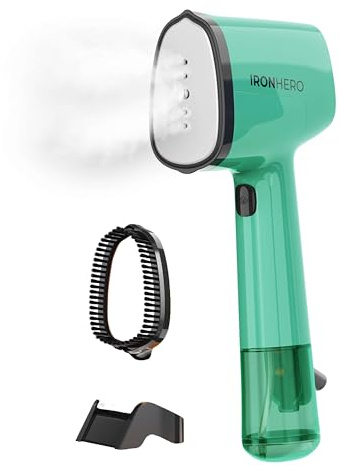 Cecotec IronHero V-1500 Essential Mint, vertikalt ångstrykjärn 1 500 W, superhalkfri keramisk sula, kontinuerlig ånga 25 g/min, 2 lägen, snabb uppvärmning, borsttillbehör