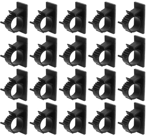 Operitacx Pipe Clamps Heavy Duty Hose Clamp 50Pcs Self-Adhesive Cable Clips for Wire Management and Quick Installation