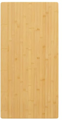 Mhdvray Bambusplatte 50×100×1,5 cm lackiert, Esstisch-/Küchen-/Schreibtischplatte, robust, abgerundete Kanten