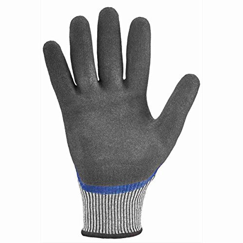 12 Paar Schnittschutz-Handschuhe Level 5 *Reno* grau/dunkelblau
