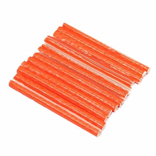 HomDSim Fahrrad-Speichenreflektoren, tragbar, Speichenreflektor, Reflektor-Clips, Warnstreifen, Tube, Orange - 12 Packs/Set