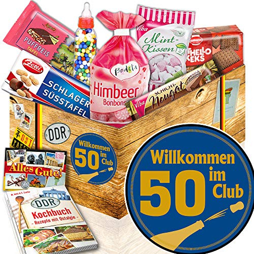 Wilkommen im Club 50 ++ Geschenke 50 Geburtstag ++ Süße Ostbox