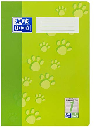 Oxford 100050400 Heft A4 / 16 Blatt Lineatur 1 (3er Pack)