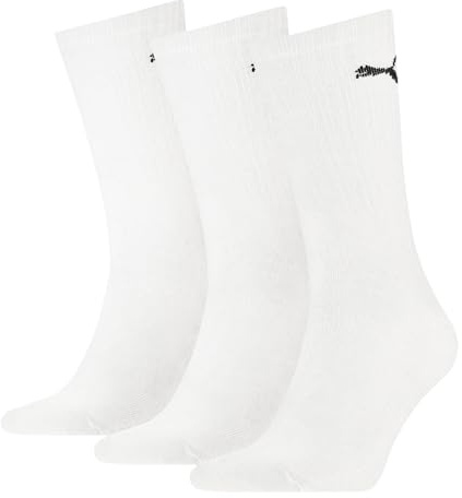 PUMA Crew Sock Calcetines, Blanco (white), 43-46 Unisex adulto