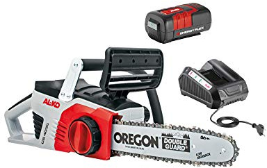 AL-KO Akku-Kettensäge Energy Flex CS 4030 Komplett-Set, 30 cm Schienenlänge, Li-Ion Akku 5 Ah/40 V, autom. Kettenschmierung, werkzeuglose Kettenspannung