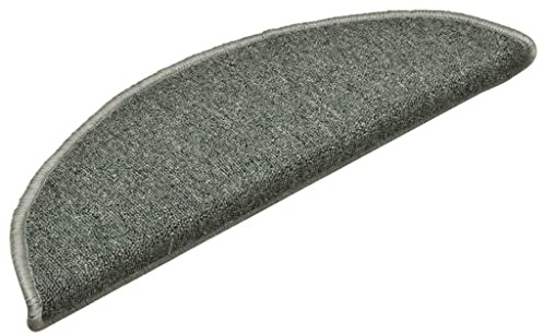 vidaXL Stufenmatten 15 STK. 56x17x3 cm Dunkelgrün Halbrund