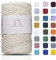 Makromecity Makramee Garn 3mm x 100m Premium Single Twisted Macrame Cord Baumwollgarn für Handwerk Schlüsselanhänger Wohndekorationen Platzteller Umhängetasche Handtasche Runner