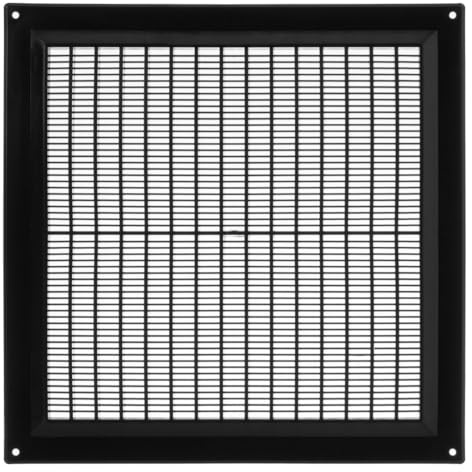 250x250mm Rejilla de Ventilación - Plástico, Negro