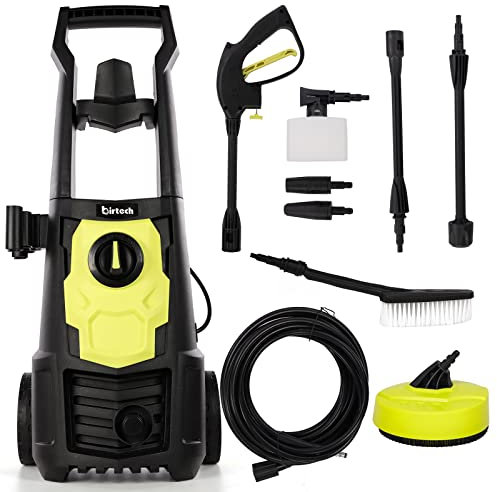 Electric Pressure Washers 135Bar 1650W 420L/H Car Power Washer Patio Cleaner with brush, Turbo Nozzle, Adjustable Nozzle Jet Washers Pressure Washers for Patio Garden Car Yard Driveways